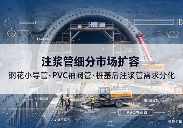 桑日注浆管细分市场扩容，隧道钢花小导管、PVC 袖阀管、桩基后注浆管需求分化